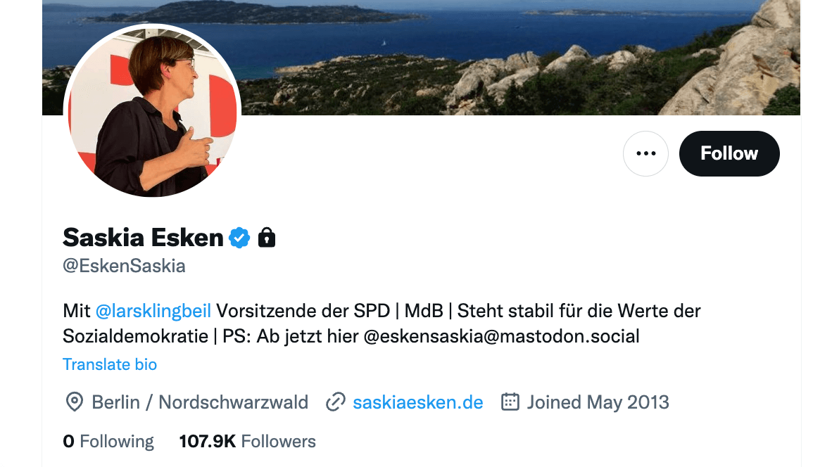 Twitter Saskia Esken